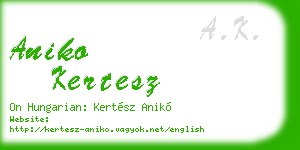 aniko kertesz business card